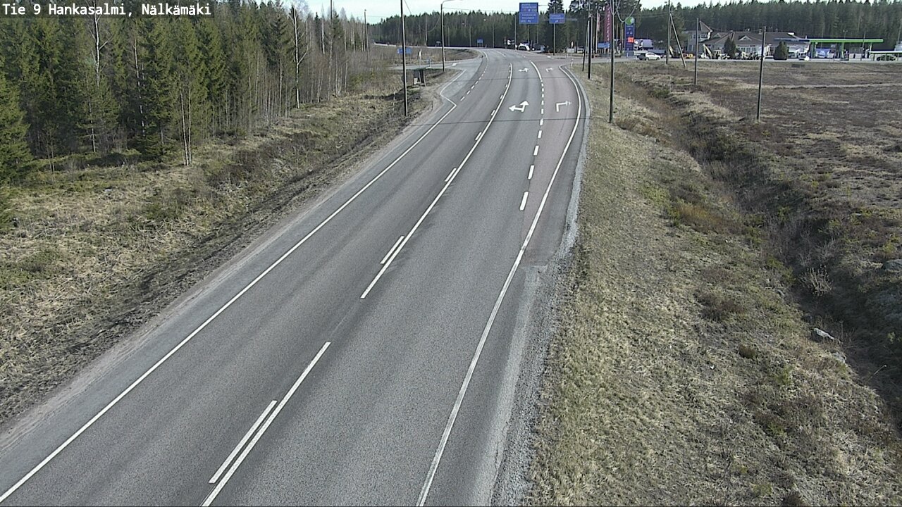 Weather Camera Image Väg 9 Hankasalmi, Nälkämäki, Hankasalmi, Keski-Suomi