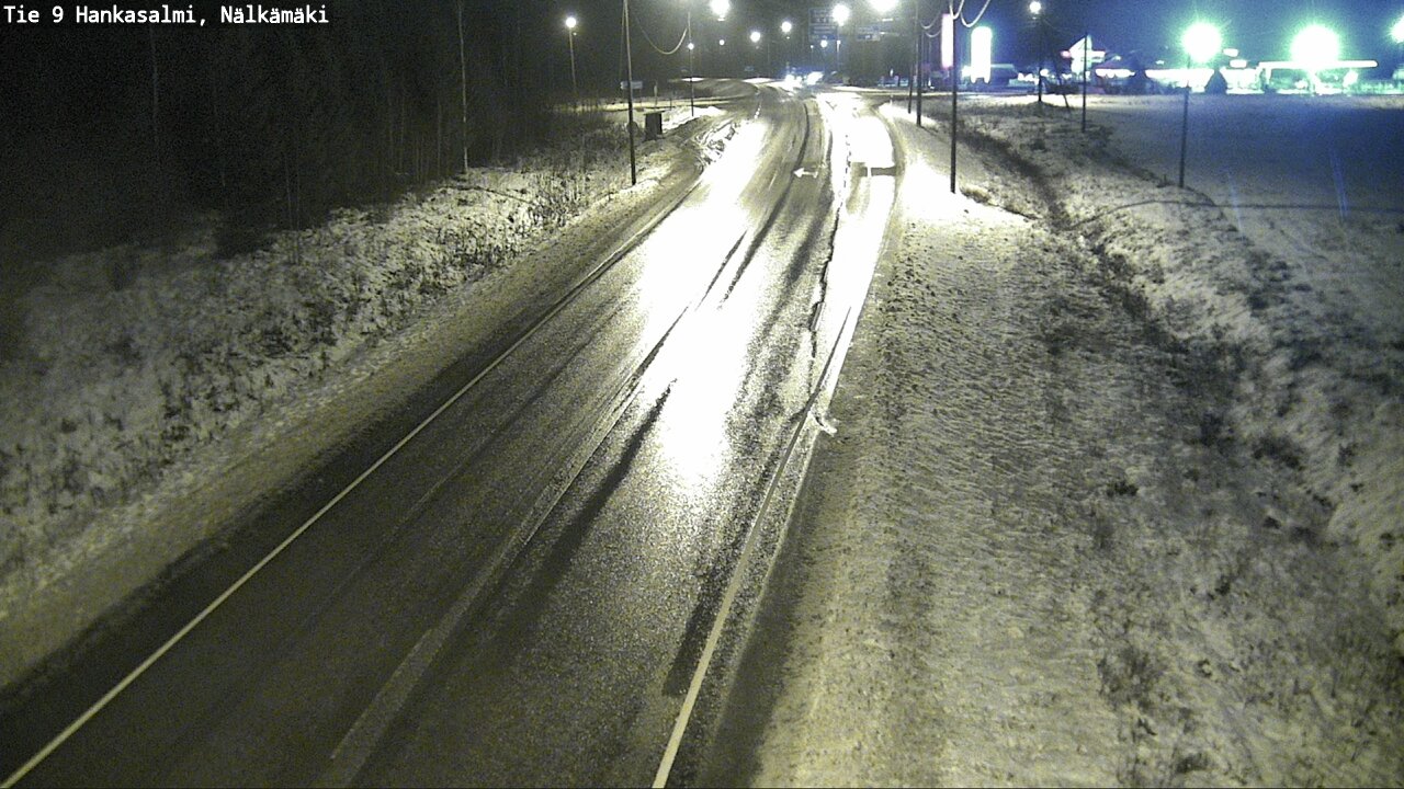 Weather Camera Image Väg 9 Hankasalmi, Nälkämäki, Hankasalmi, Keski-Suomi