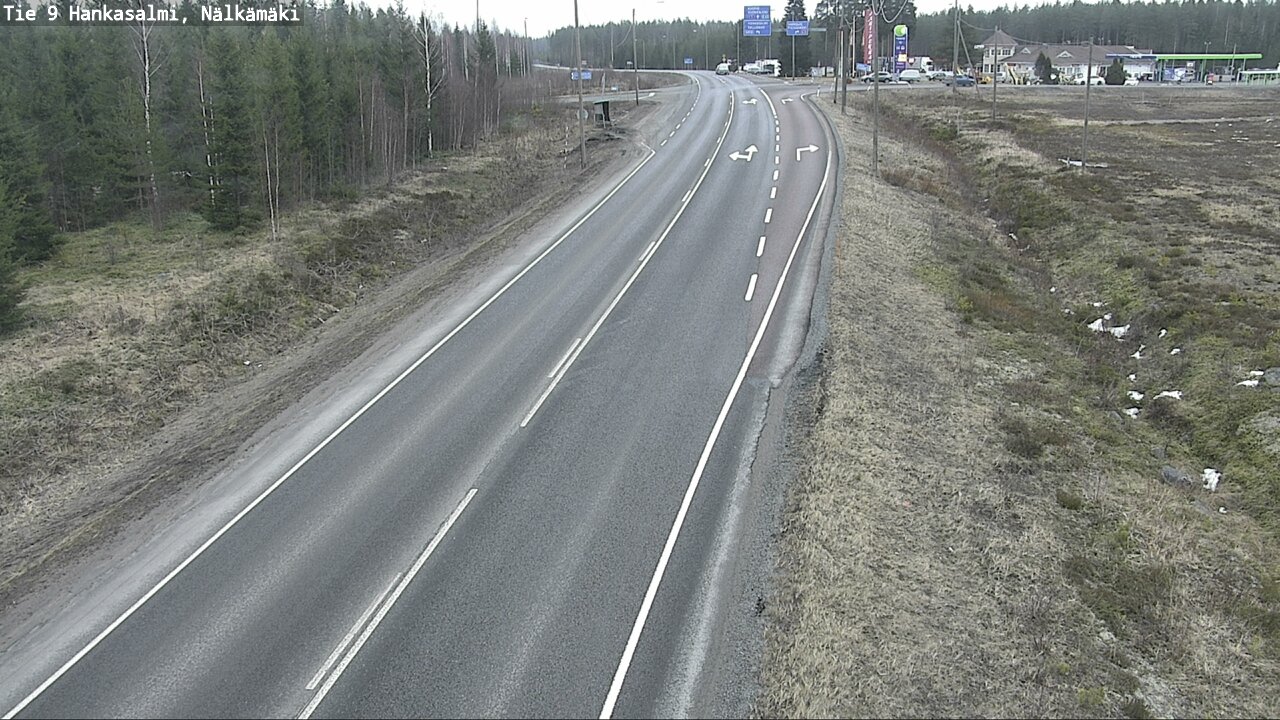 Weather Camera Image Väg 9 Hankasalmi, Nälkämäki, Hankasalmi, Keski-Suomi