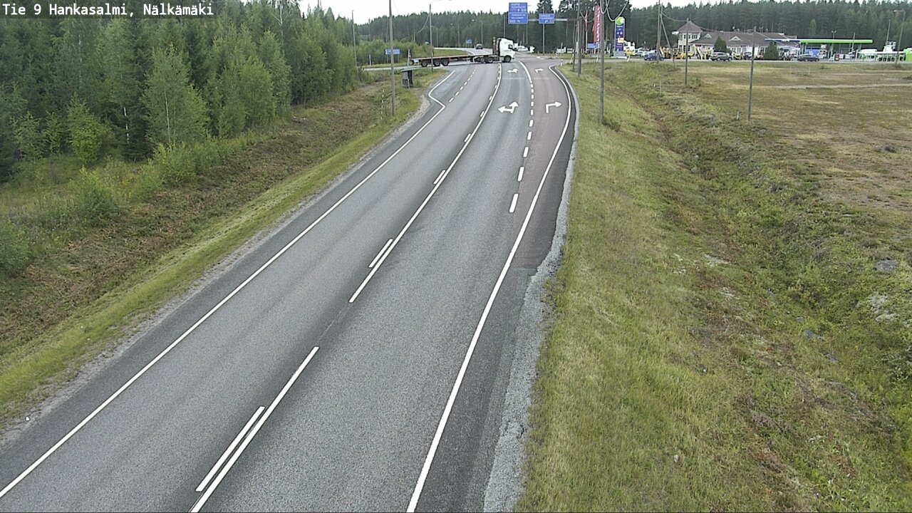 Weather Camera Image Väg 9 Hankasalmi, Nälkämäki, Hankasalmi, Keski-Suomi