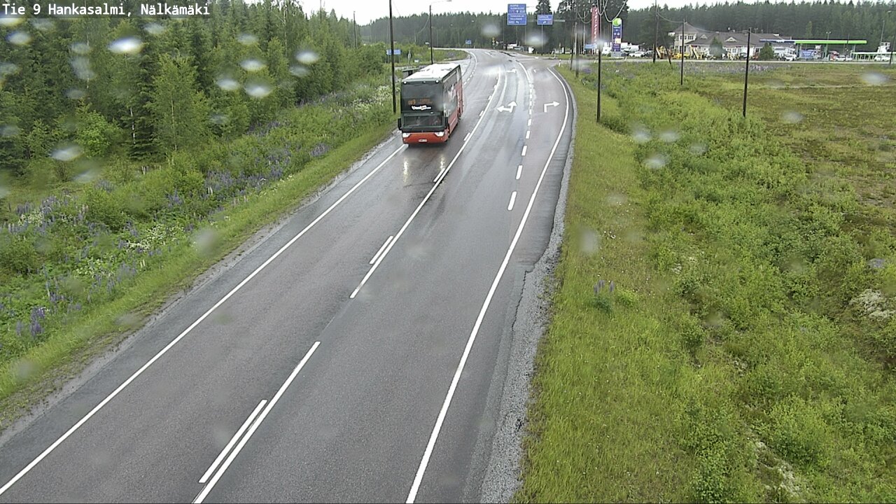 Weather Camera Image Väg 9 Hankasalmi, Nälkämäki, Hankasalmi, Keski-Suomi