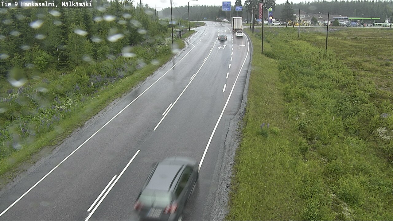 Weather Camera Image Väg 9 Hankasalmi, Nälkämäki, Hankasalmi, Keski-Suomi