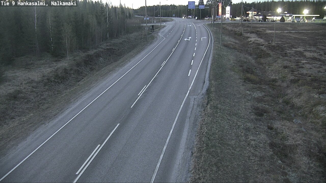 Weather Camera Image Väg 9 Hankasalmi, Nälkämäki, Hankasalmi, Keski-Suomi