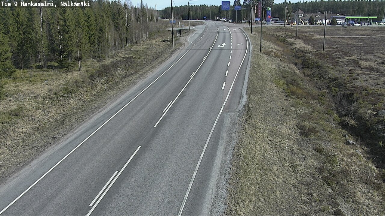 Weather Camera Image Väg 9 Hankasalmi, Nälkämäki, Hankasalmi, Keski-Suomi