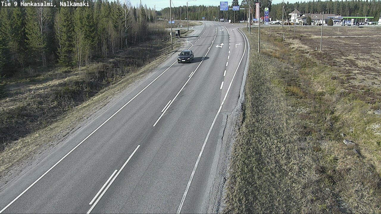 Weather Camera Image Väg 9 Hankasalmi, Nälkämäki, Hankasalmi, Keski-Suomi