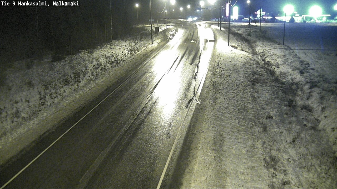 Weather Camera Image Väg 9 Hankasalmi, Nälkämäki, Hankasalmi, Keski-Suomi