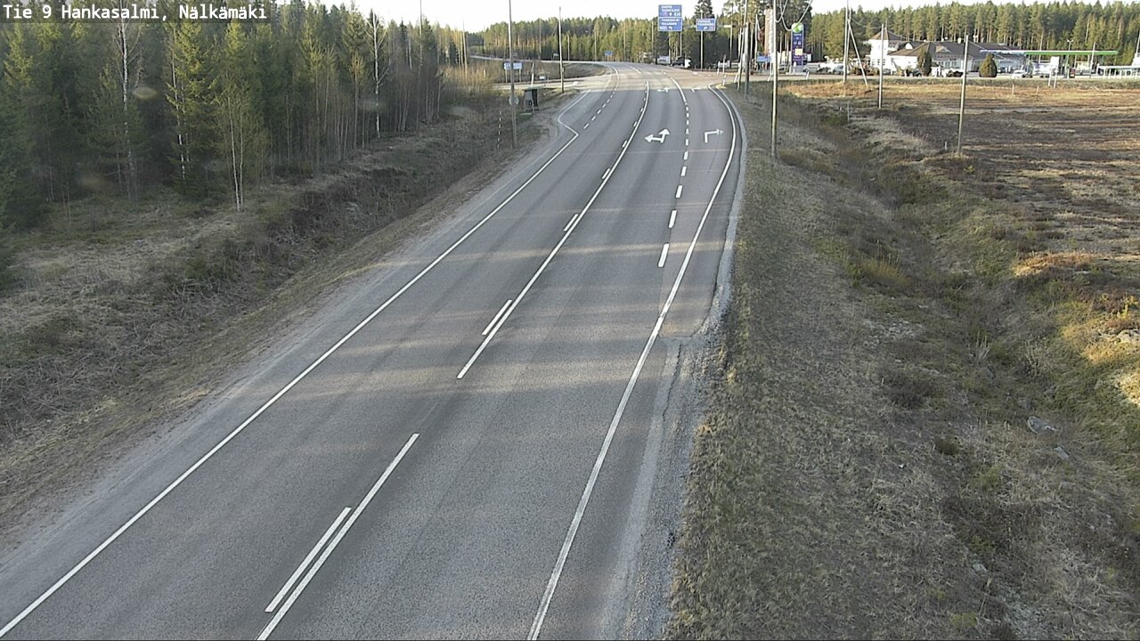 Weather Camera Image Väg 9 Hankasalmi, Nälkämäki, Hankasalmi, Keski-Suomi