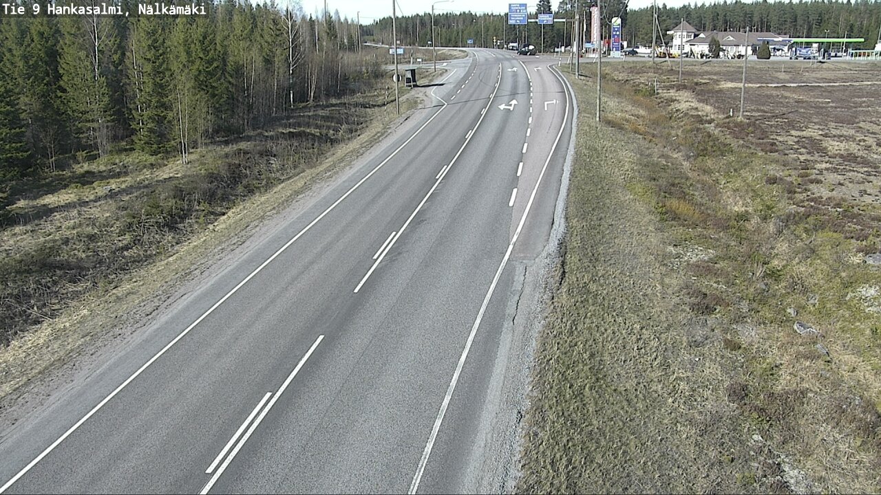 Weather Camera Image Väg 9 Hankasalmi, Nälkämäki, Hankasalmi, Keski-Suomi