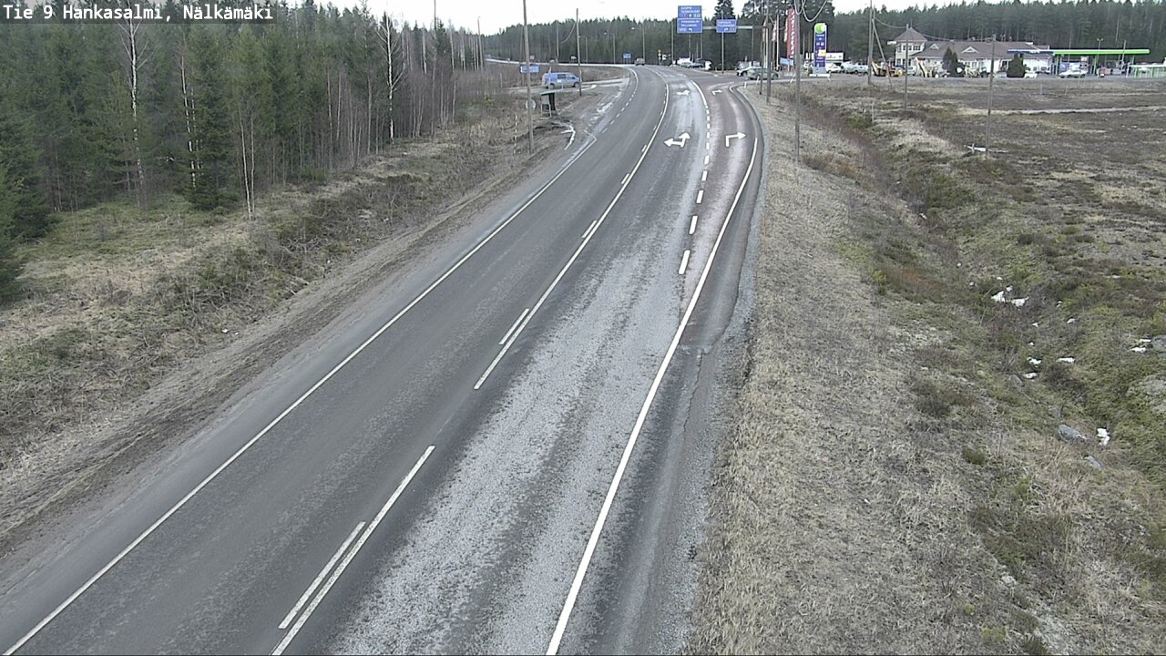 Weather Camera Image Väg 9 Hankasalmi, Nälkämäki, Hankasalmi, Keski-Suomi