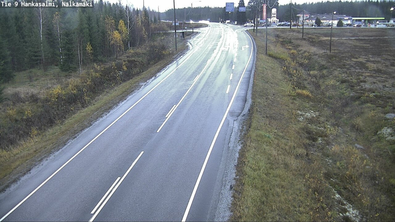 Weather Camera Image Väg 9 Hankasalmi, Nälkämäki, Hankasalmi, Keski-Suomi