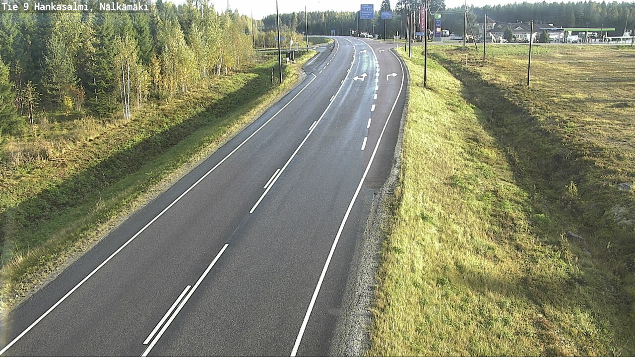 Weather Camera Image Väg 9 Hankasalmi, Nälkämäki, Hankasalmi, Keski-Suomi