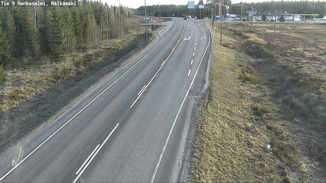 Weather Camera Image Väg 9 Hankasalmi, Nälkämäki, Hankasalmi, Keski-Suomi