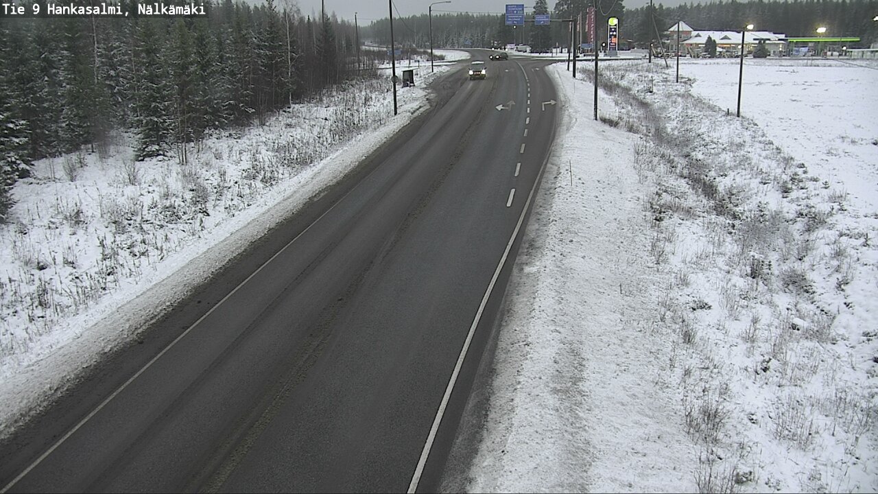 Weather Camera Image Väg 9 Hankasalmi, Nälkämäki, Hankasalmi, Keski-Suomi