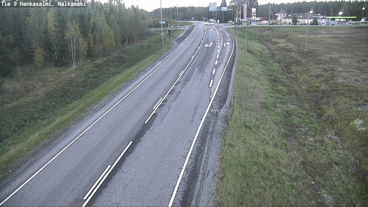 Weather Camera Image Väg 9 Hankasalmi, Nälkämäki, Hankasalmi, Keski-Suomi