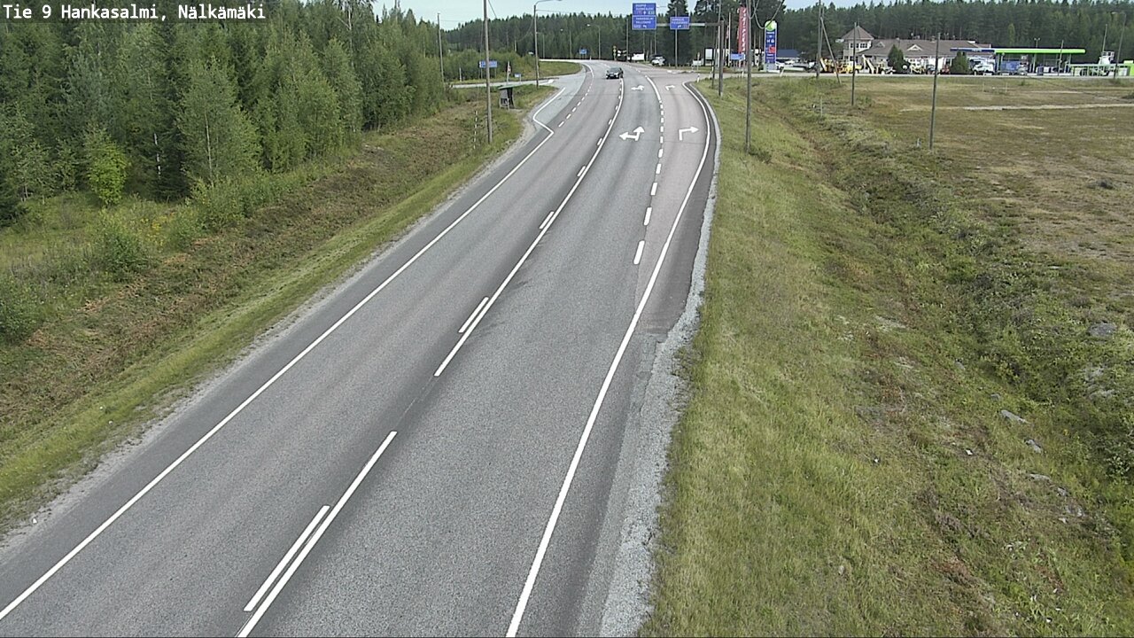 Weather Camera Image Väg 9 Hankasalmi, Nälkämäki, Hankasalmi, Keski-Suomi