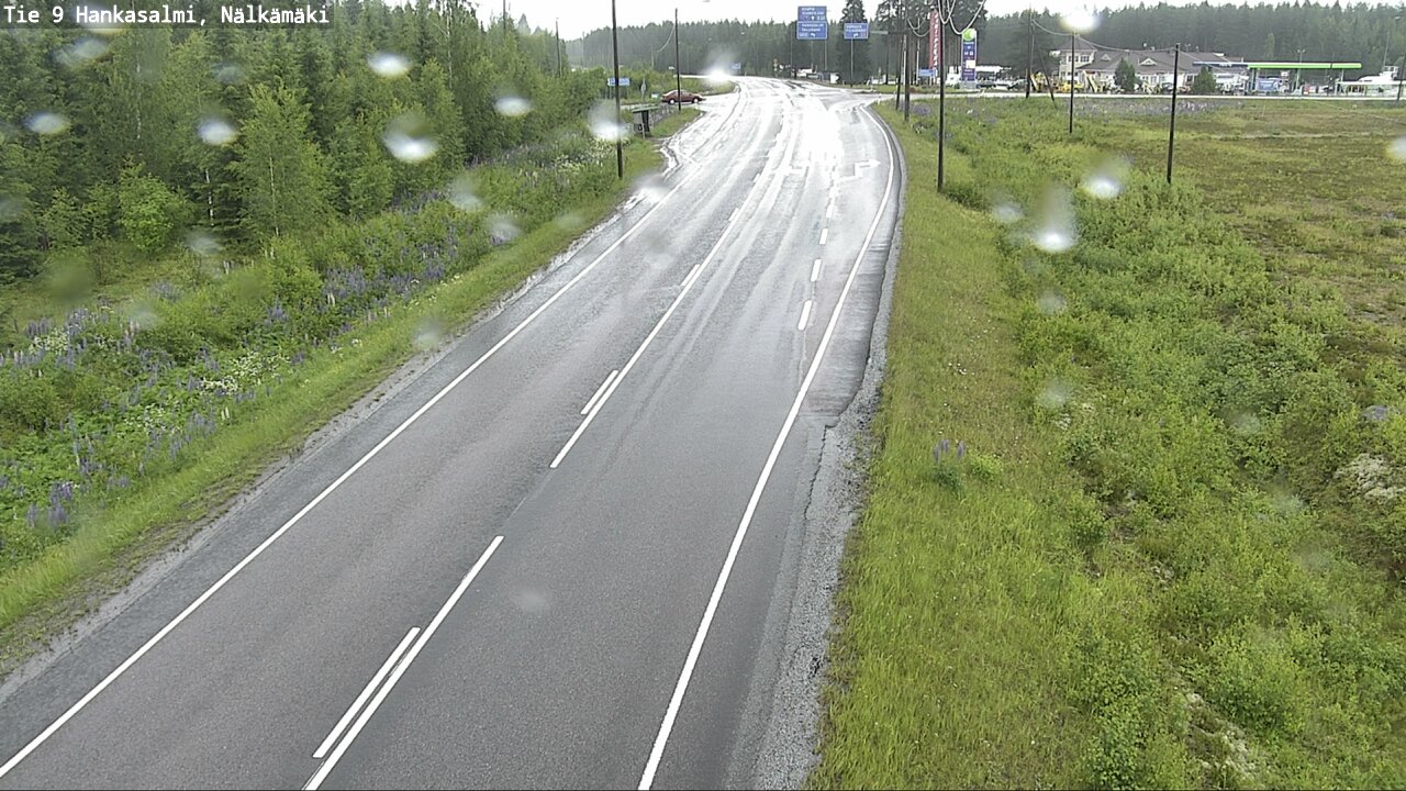 Weather Camera Image Väg 9 Hankasalmi, Nälkämäki, Hankasalmi, Keski-Suomi