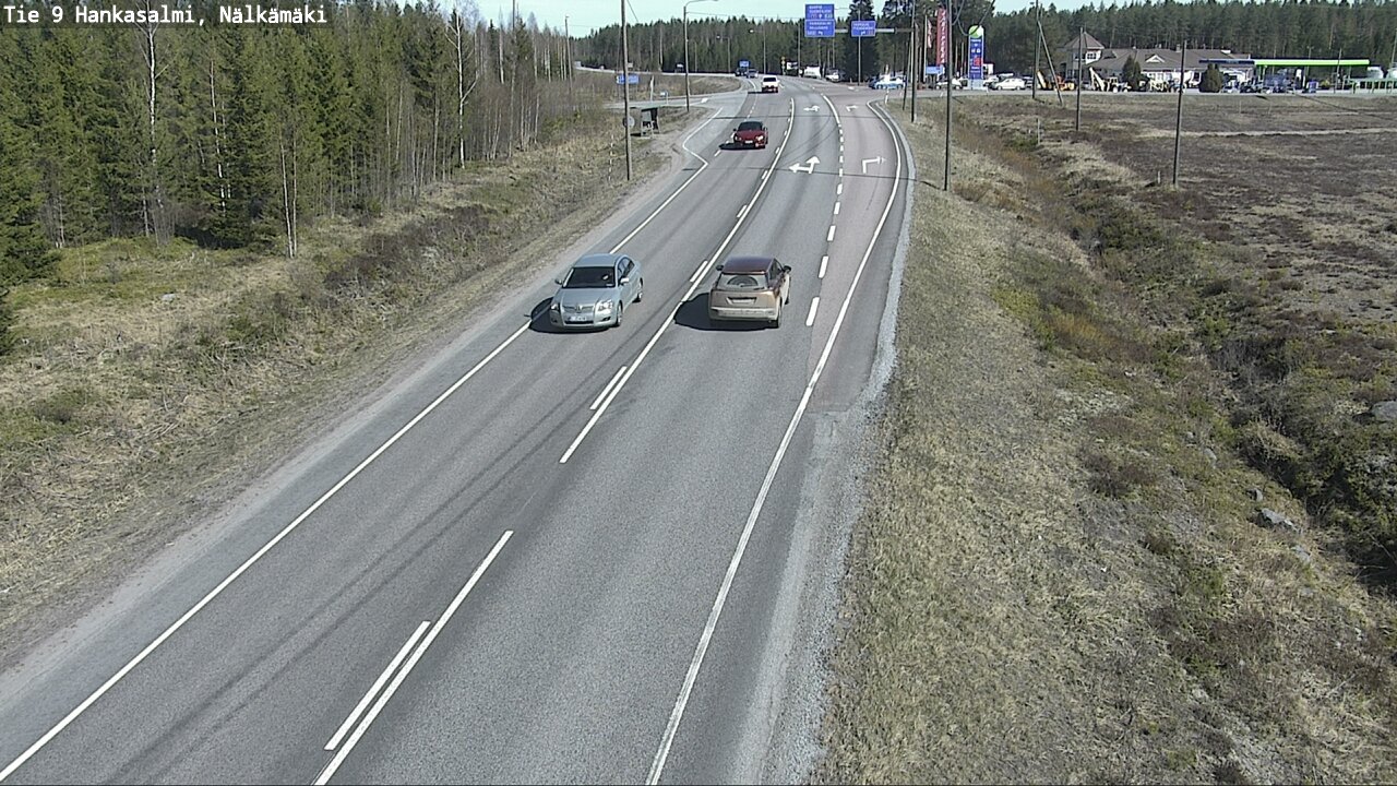Weather Camera Image Väg 9 Hankasalmi, Nälkämäki, Hankasalmi, Keski-Suomi