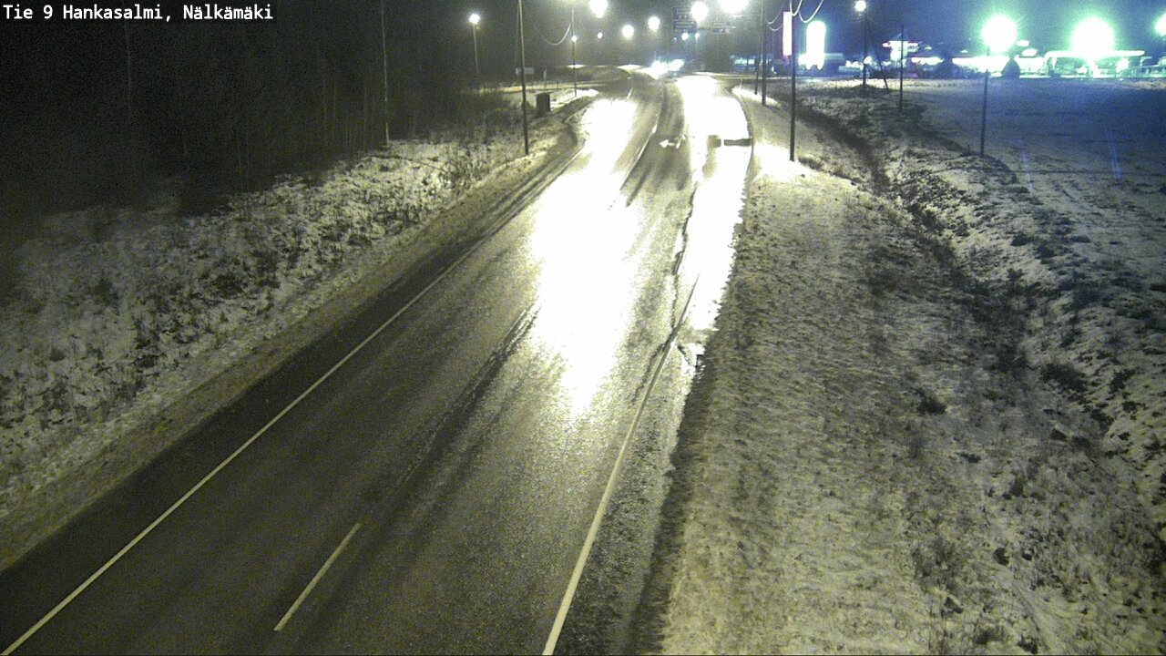 Weather Camera Image Väg 9 Hankasalmi, Nälkämäki, Hankasalmi, Keski-Suomi
