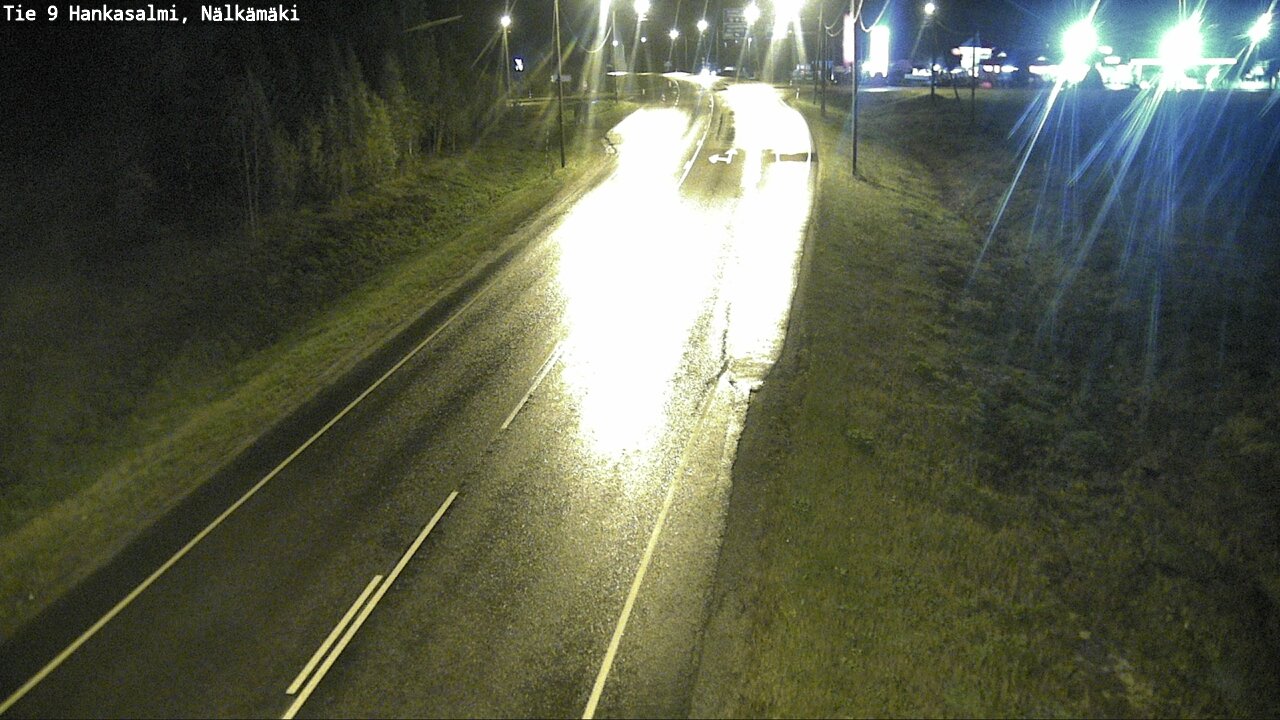 Weather Camera Image Väg 9 Hankasalmi, Nälkämäki, Hankasalmi, Keski-Suomi