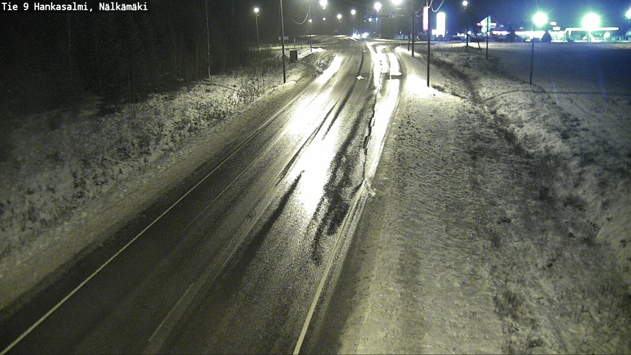 Weather Camera Image Väg 9 Hankasalmi, Nälkämäki, Hankasalmi, Keski-Suomi