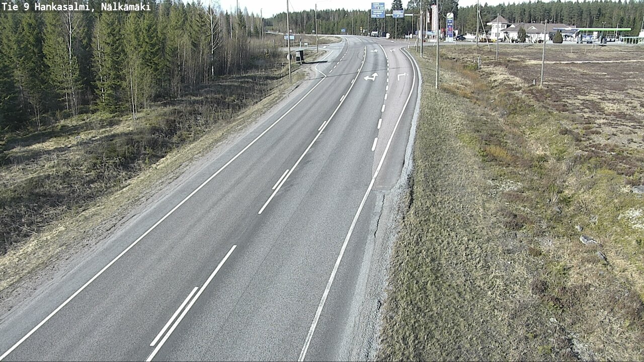 Weather Camera Image Väg 9 Hankasalmi, Nälkämäki, Hankasalmi, Keski-Suomi