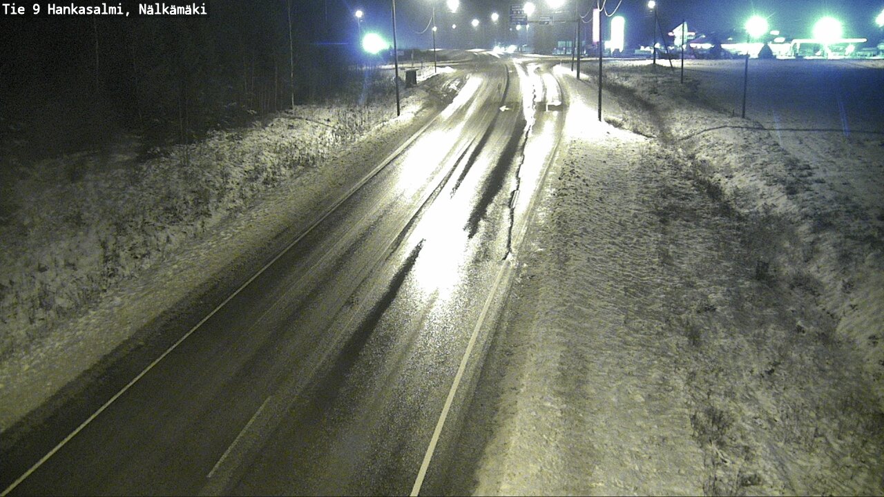 Weather Camera Image Väg 9 Hankasalmi, Nälkämäki, Hankasalmi, Keski-Suomi
