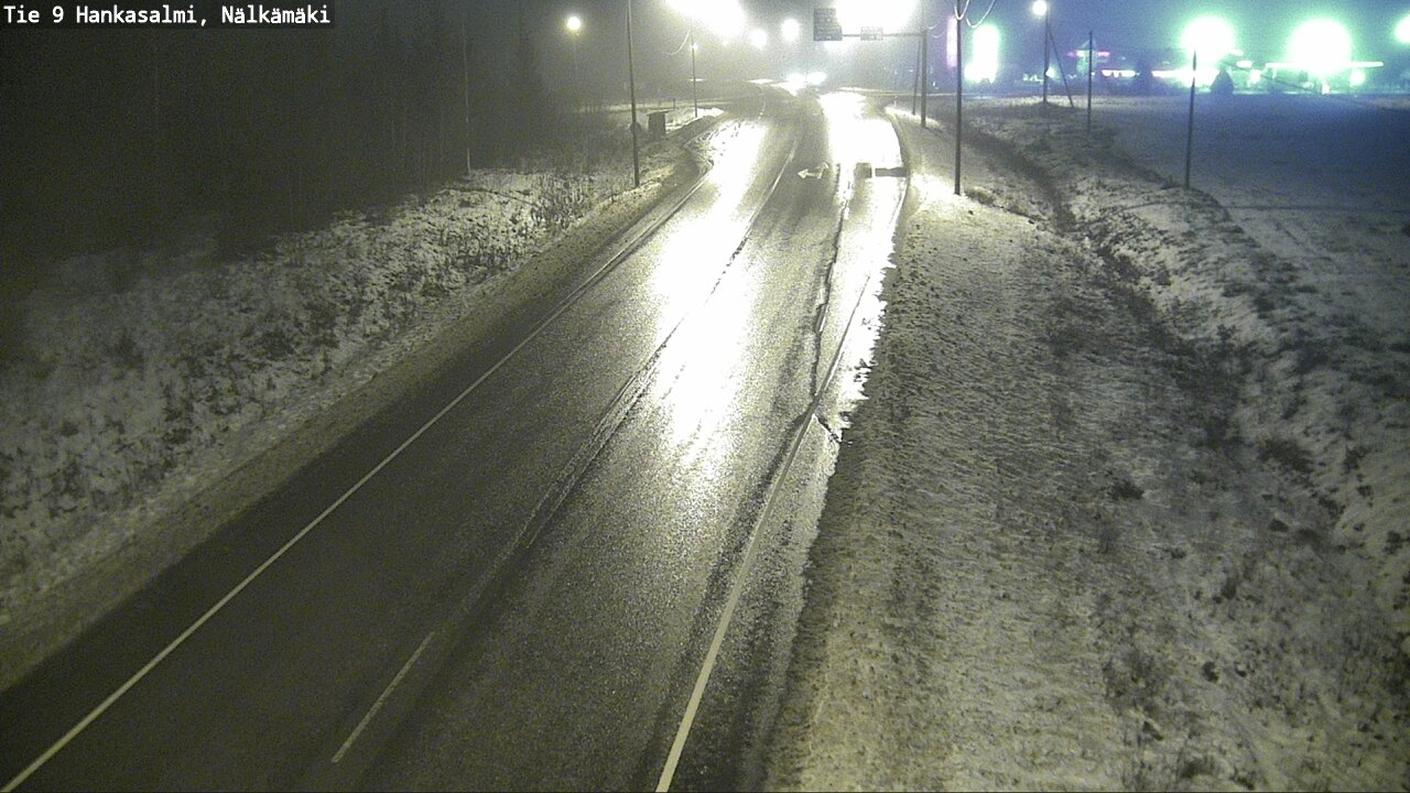 Weather Camera Image Väg 9 Hankasalmi, Nälkämäki, Hankasalmi, Keski-Suomi