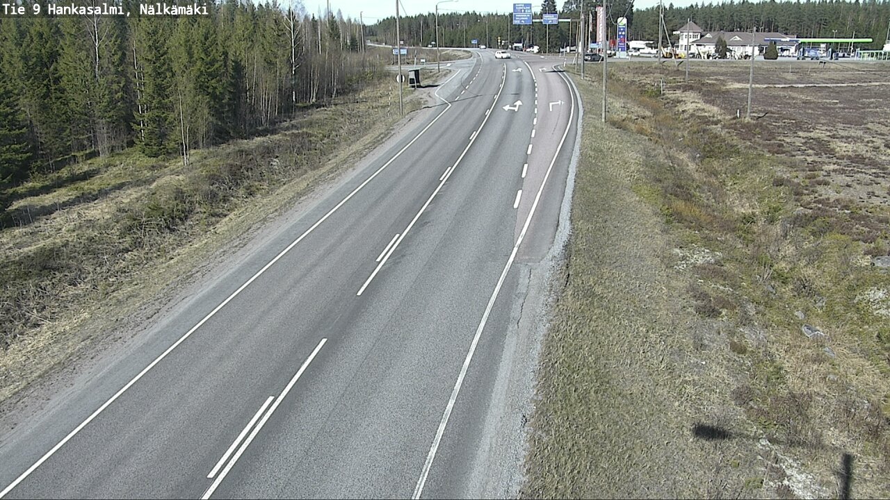 Weather Camera Image Väg 9 Hankasalmi, Nälkämäki, Hankasalmi, Keski-Suomi