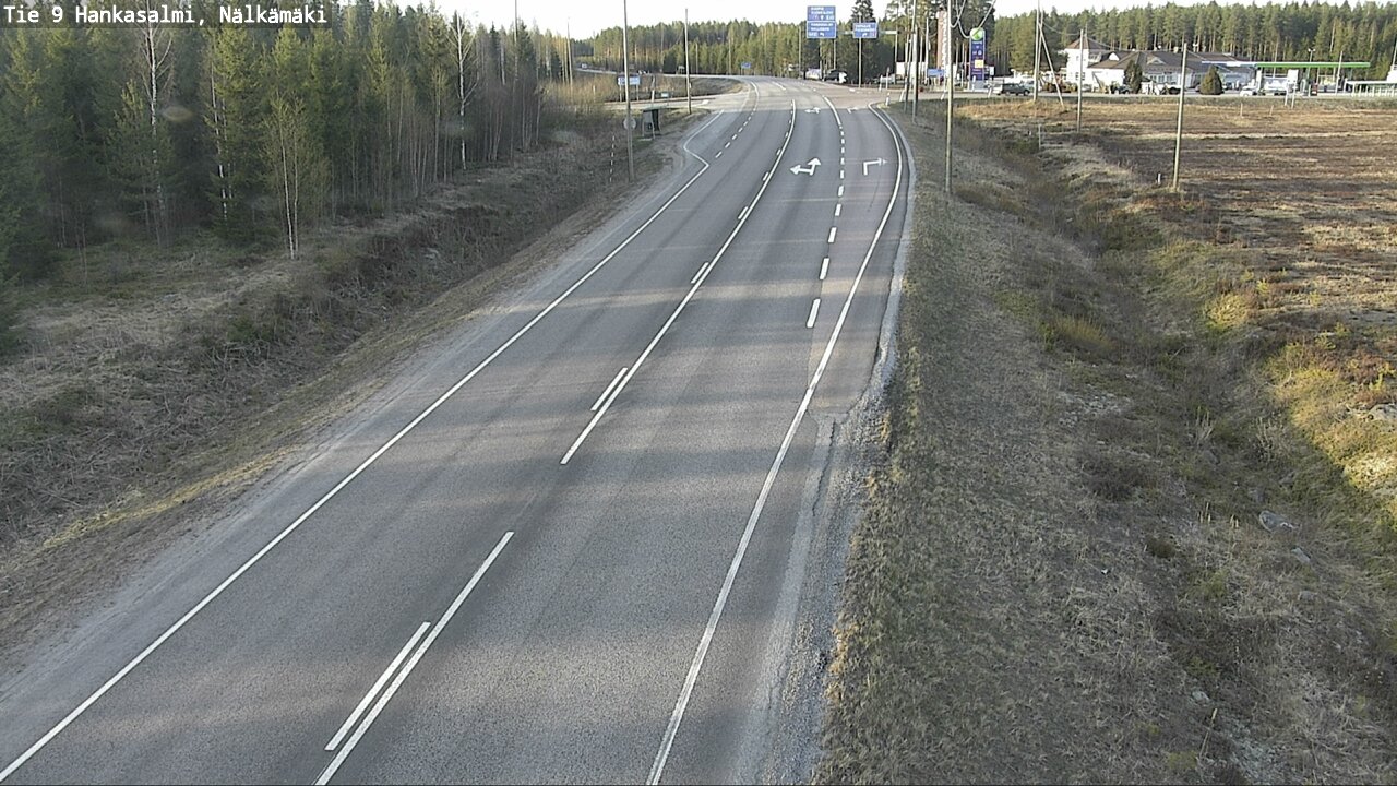 Weather Camera Image Väg 9 Hankasalmi, Nälkämäki, Hankasalmi, Keski-Suomi