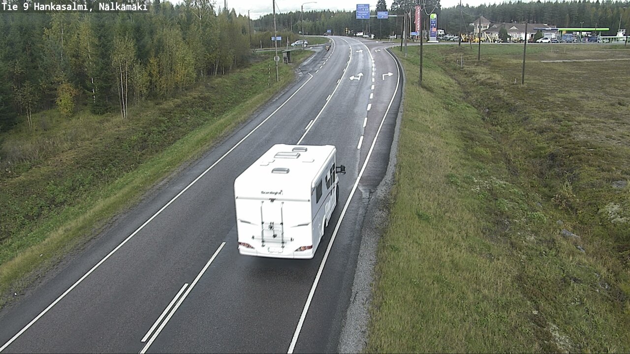 Weather Camera Image Väg 9 Hankasalmi, Nälkämäki, Hankasalmi, Keski-Suomi