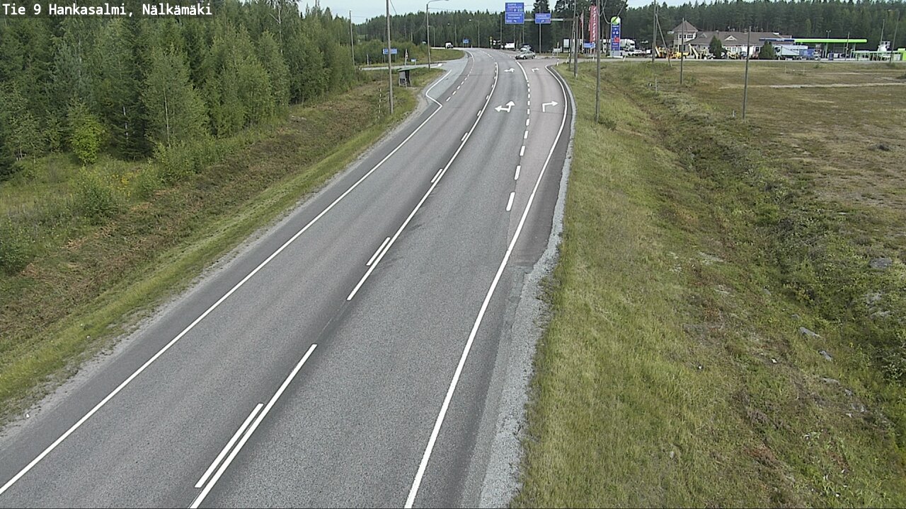 Weather Camera Image Väg 9 Hankasalmi, Nälkämäki, Hankasalmi, Keski-Suomi