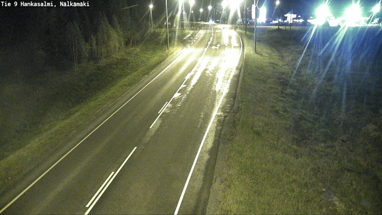 Weather Camera Image Väg 9 Hankasalmi, Nälkämäki, Hankasalmi, Keski-Suomi