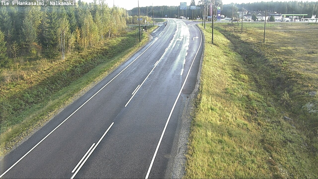 Weather Camera Image Väg 9 Hankasalmi, Nälkämäki, Hankasalmi, Keski-Suomi