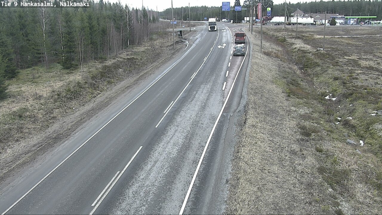 Weather Camera Image Väg 9 Hankasalmi, Nälkämäki, Hankasalmi, Keski-Suomi