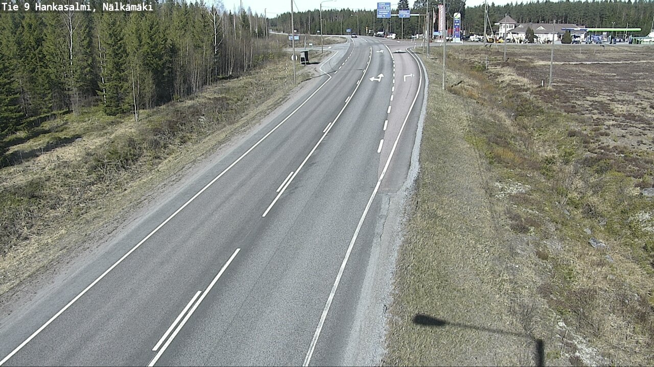 Weather Camera Image Väg 9 Hankasalmi, Nälkämäki, Hankasalmi, Keski-Suomi