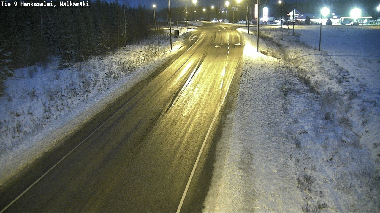 Weather Camera Image Väg 9 Hankasalmi, Nälkämäki, Hankasalmi, Keski-Suomi