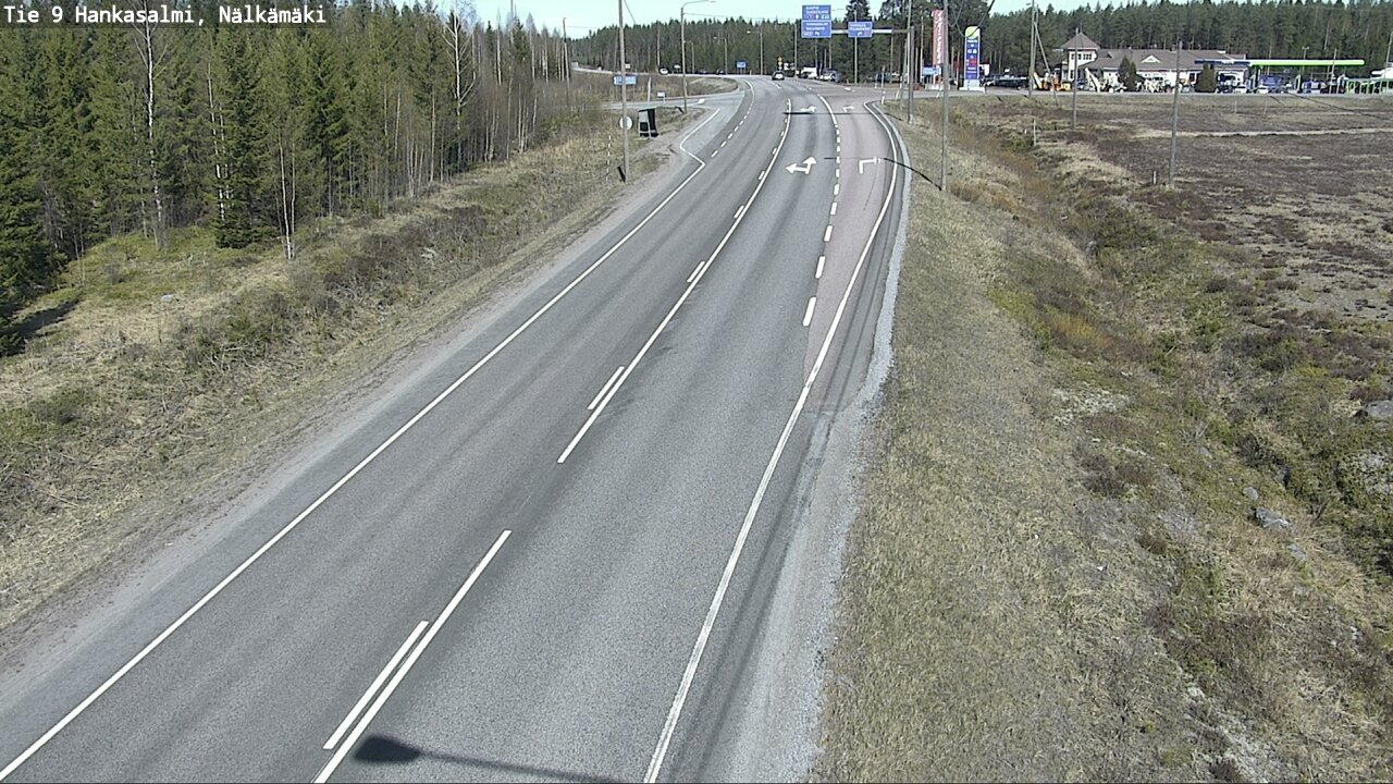 Weather Camera Image Väg 9 Hankasalmi, Nälkämäki, Hankasalmi, Keski-Suomi
