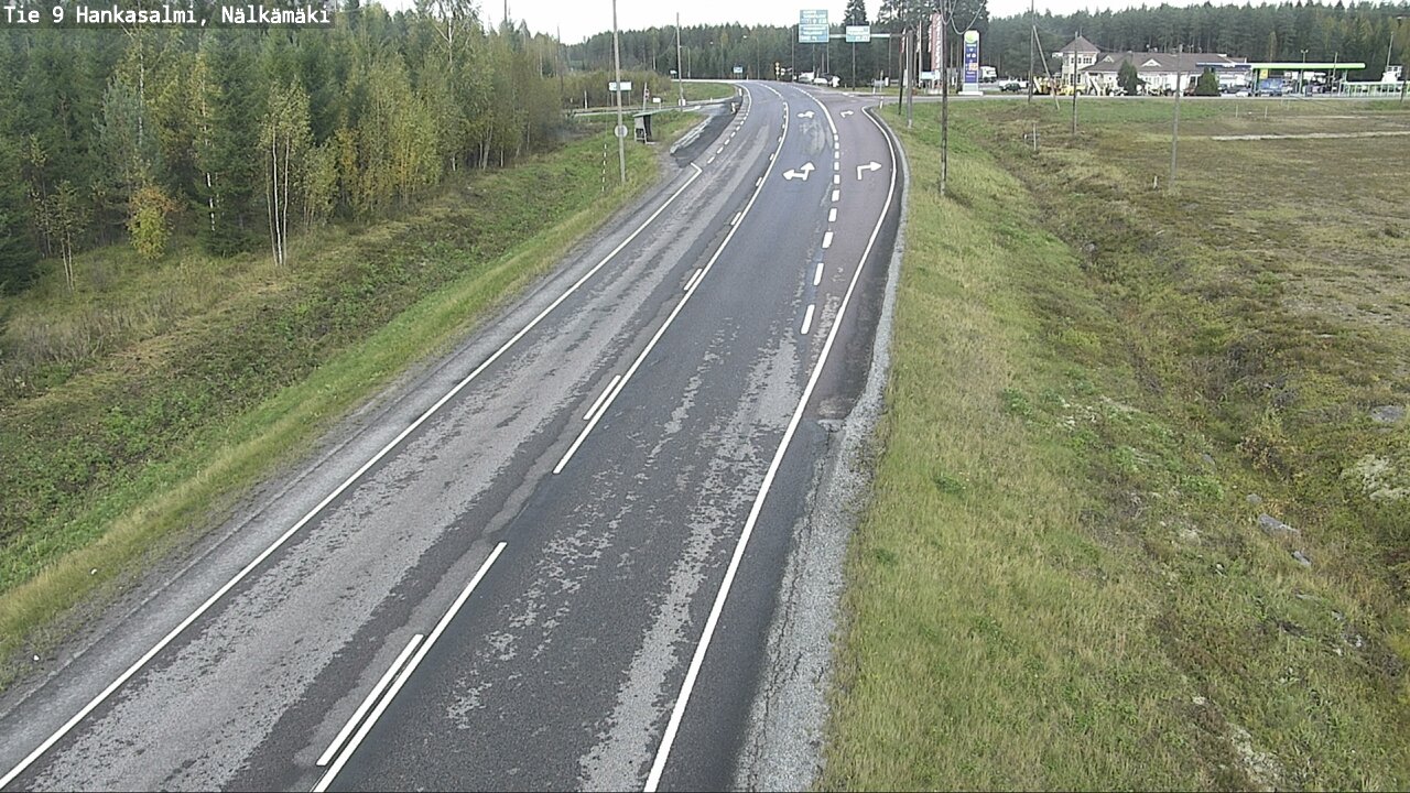 Weather Camera Image Väg 9 Hankasalmi, Nälkämäki, Hankasalmi, Keski-Suomi