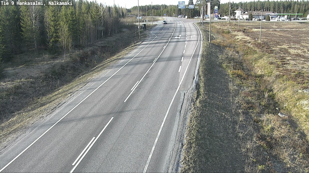 Weather Camera Image Väg 9 Hankasalmi, Nälkämäki, Hankasalmi, Keski-Suomi