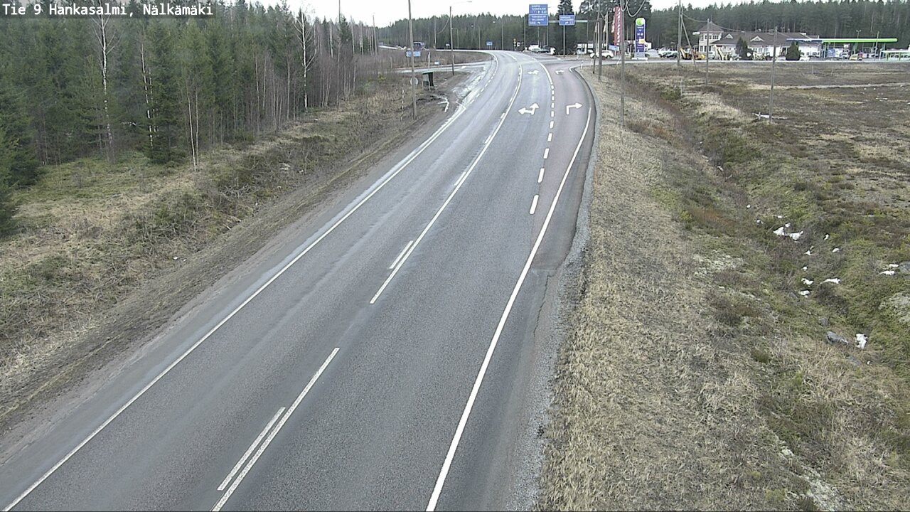 Weather Camera Image Väg 9 Hankasalmi, Nälkämäki, Hankasalmi, Keski-Suomi