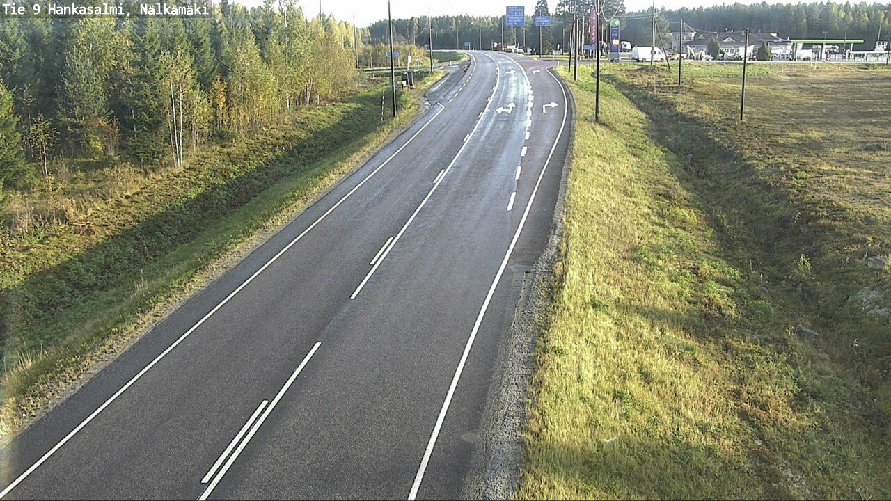 Weather Camera Image Väg 9 Hankasalmi, Nälkämäki, Hankasalmi, Keski-Suomi