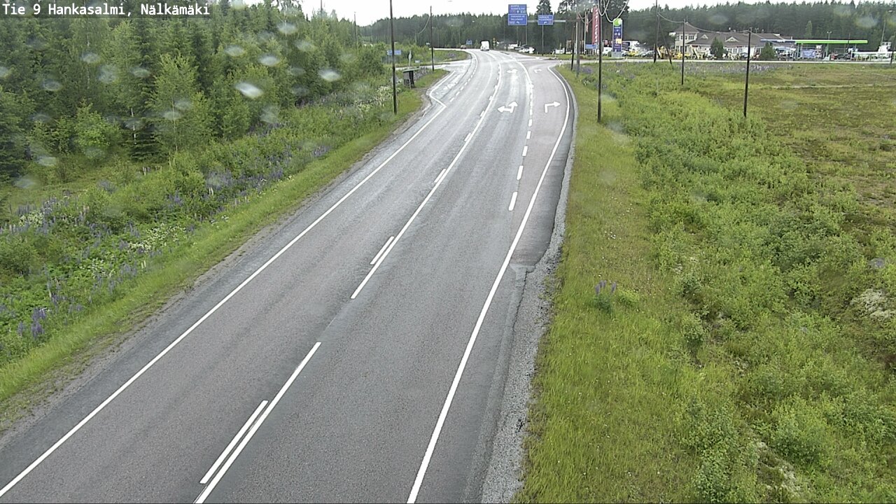 Weather Camera Image Väg 9 Hankasalmi, Nälkämäki, Hankasalmi, Keski-Suomi