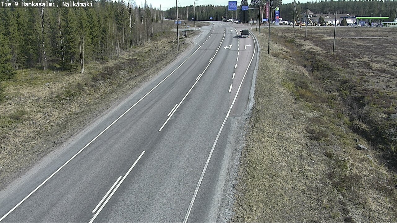 Weather Camera Image Väg 9 Hankasalmi, Nälkämäki, Hankasalmi, Keski-Suomi