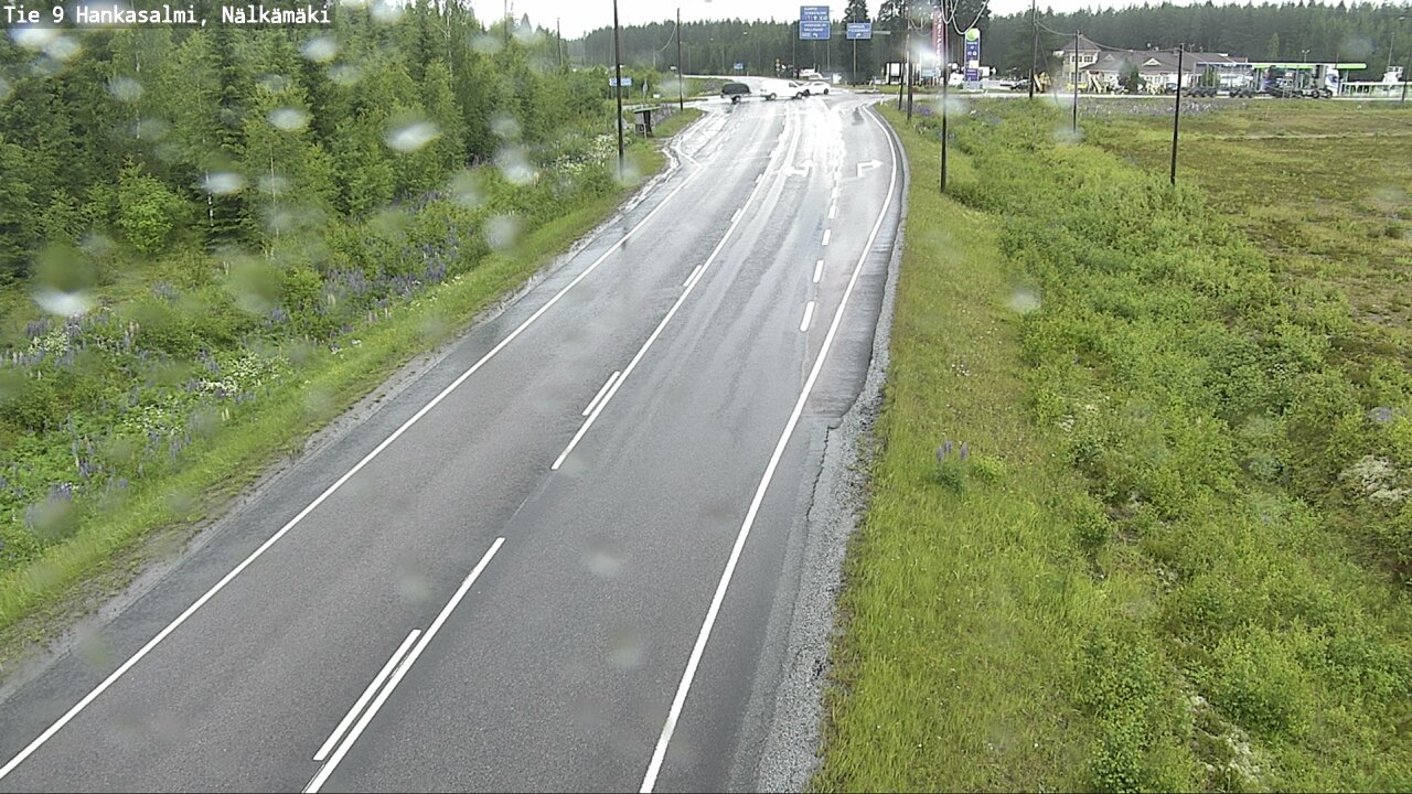 Weather Camera Image Väg 9 Hankasalmi, Nälkämäki, Hankasalmi, Keski-Suomi