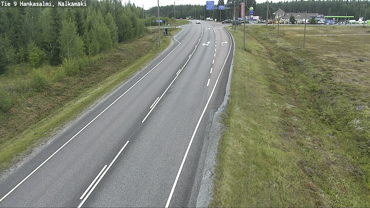 Weather Camera Image Väg 9 Hankasalmi, Nälkämäki, Hankasalmi, Keski-Suomi