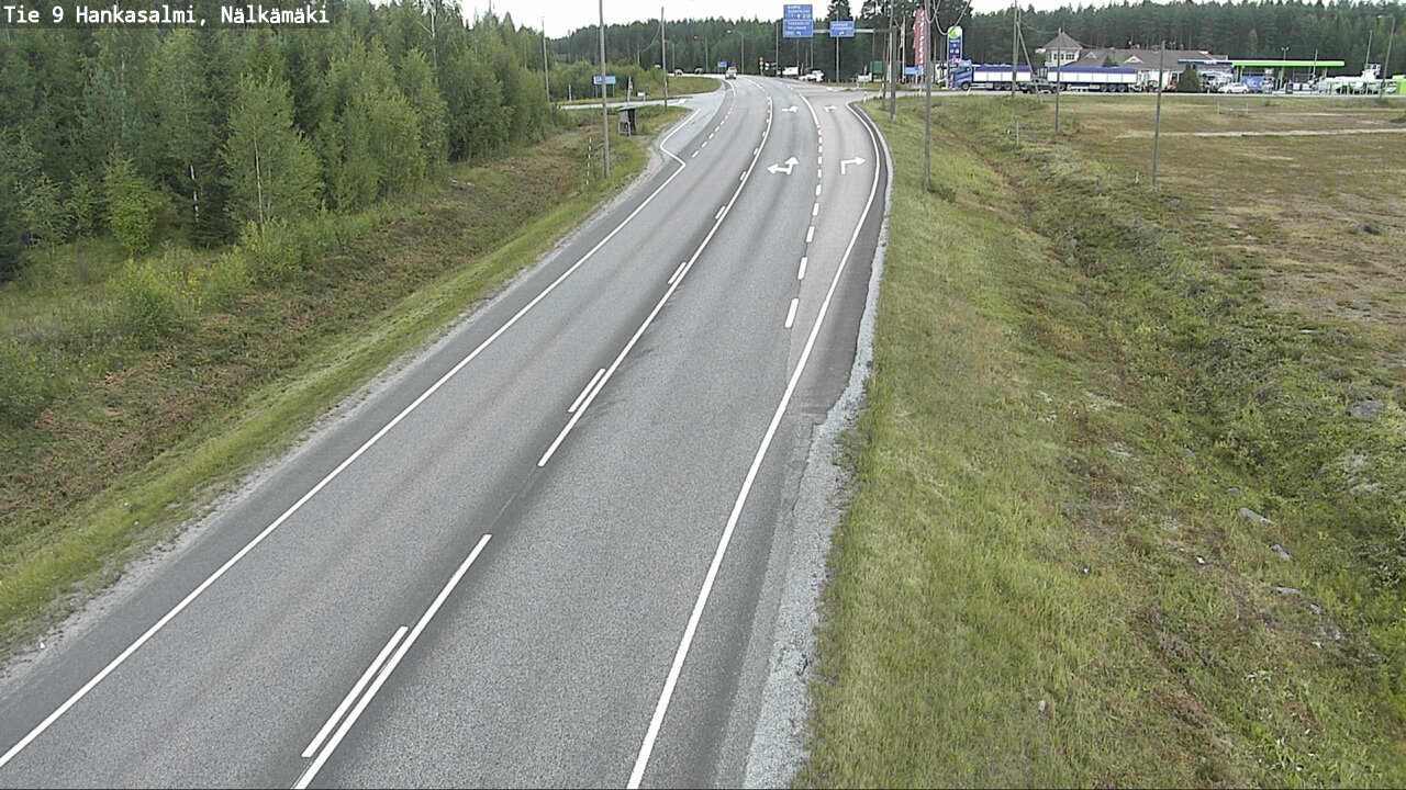 Weather Camera Image Väg 9 Hankasalmi, Nälkämäki, Hankasalmi, Keski-Suomi