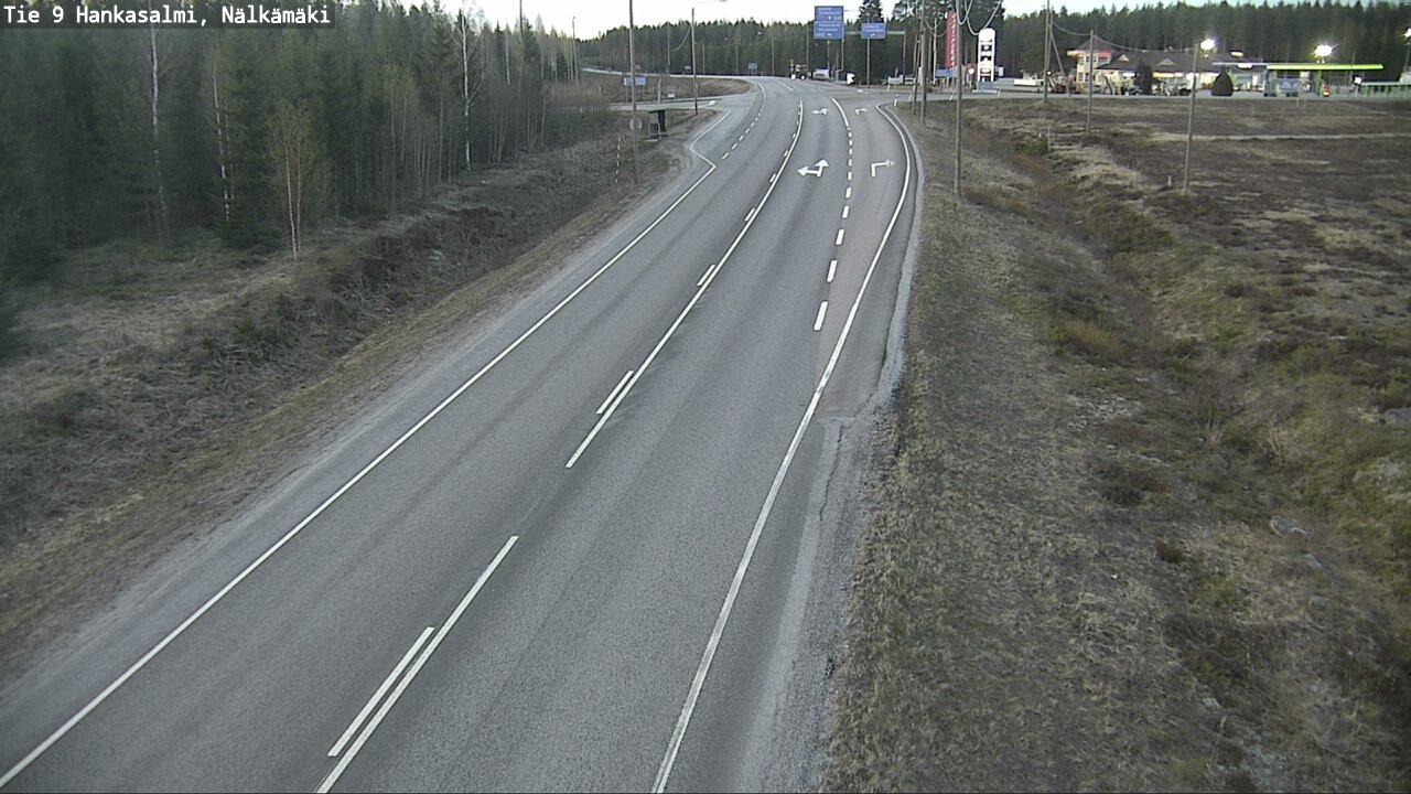 Weather Camera Image Väg 9 Hankasalmi, Nälkämäki, Hankasalmi, Keski-Suomi