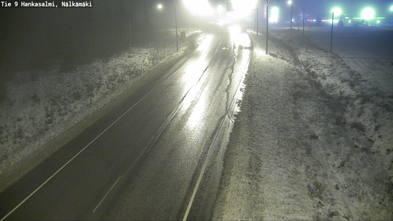 Weather Camera Image Väg 9 Hankasalmi, Nälkämäki, Hankasalmi, Keski-Suomi