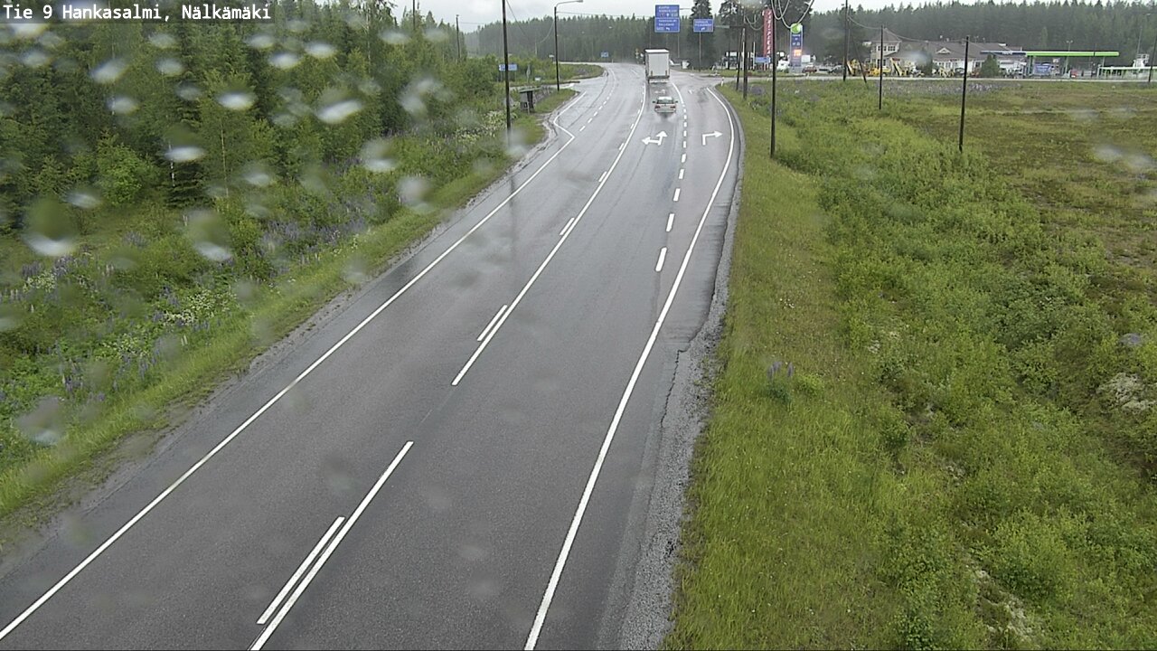 Weather Camera Image Väg 9 Hankasalmi, Nälkämäki, Hankasalmi, Keski-Suomi