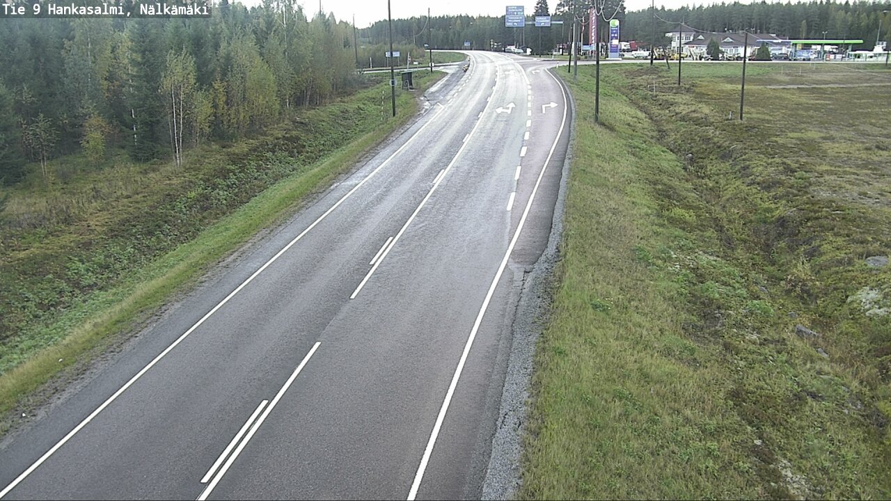 Weather Camera Image Väg 9 Hankasalmi, Nälkämäki, Hankasalmi, Keski-Suomi